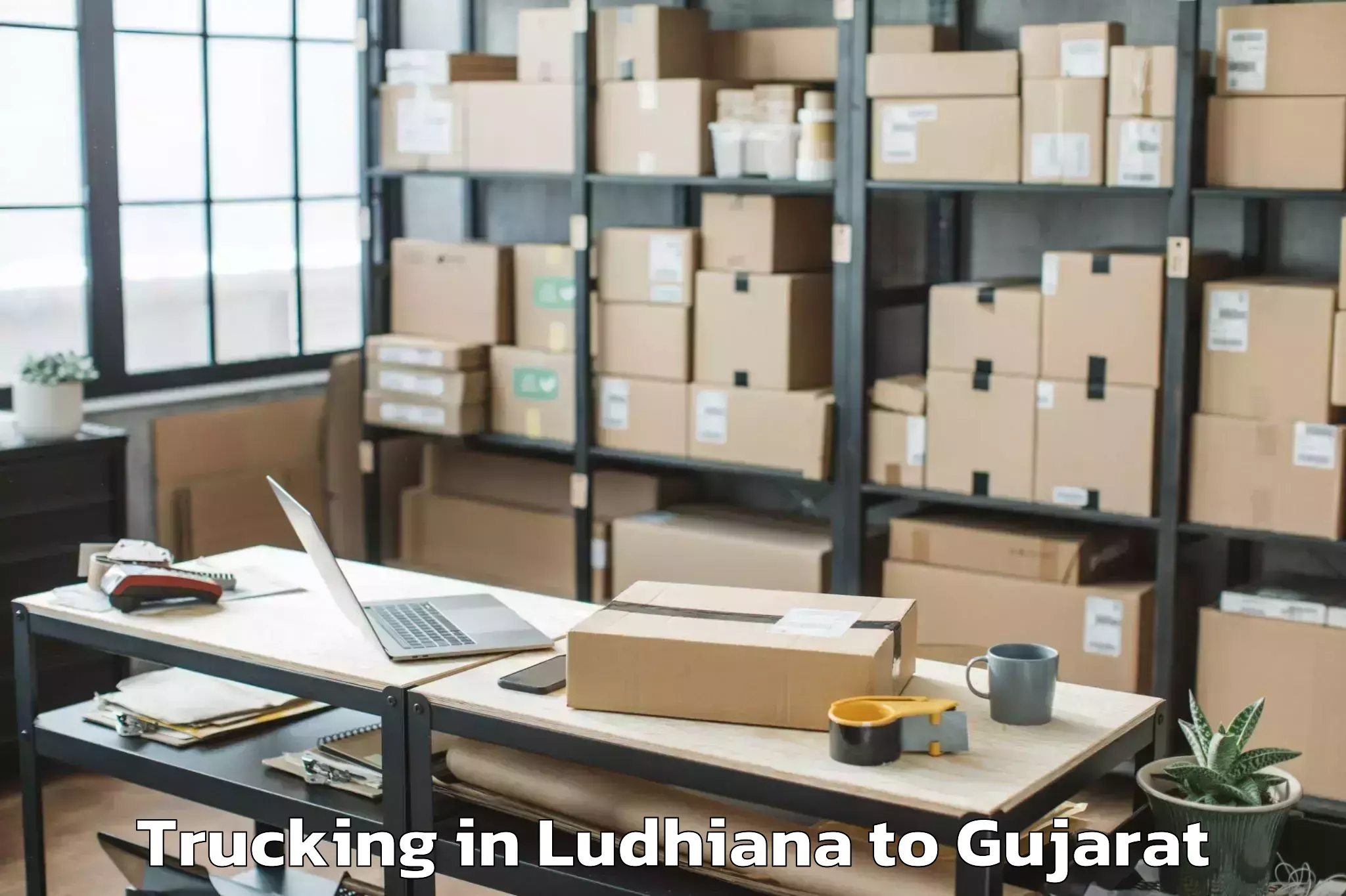 Hassle-Free Ludhiana to Junagadh Trucking